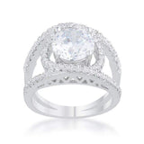 Marcie 3ct CZ Rhodium Contemporary Ring - JGI - Flyclothing LLC