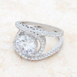 Marcie 3ct CZ Rhodium Contemporary Ring - JGI - Flyclothing LLC