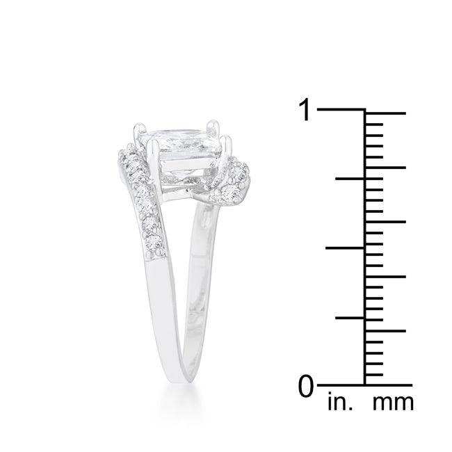 Caroline 2.3ct CZ Rhodium Statement Ring - JGI - Flyclothing LLC