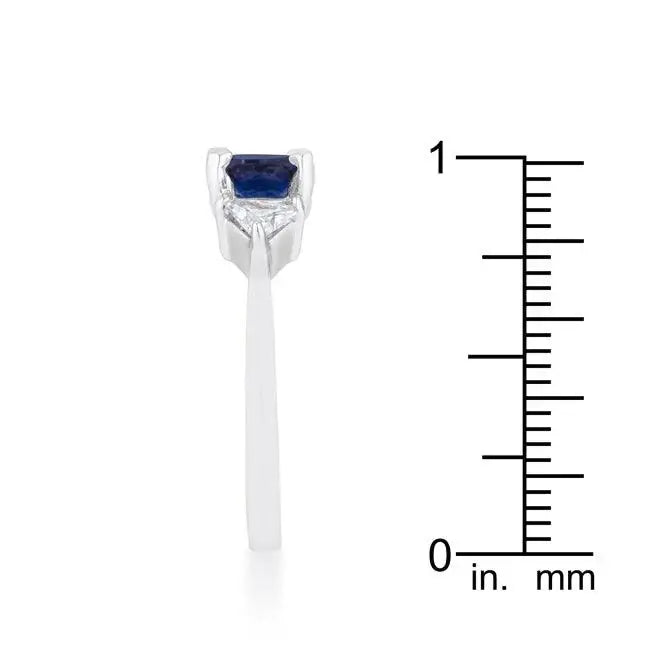 Shonda 1.8ct Sapphire CZ Rhodium Cushion Classic Statement Ring - JGI - Flyclothing LLC