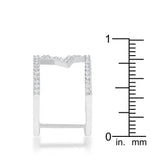 Nailey 0.75ct CZ Rhodium Star Contemporary Ring - JGI - Flyclothing LLC