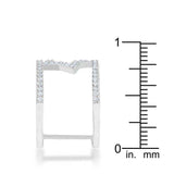 Nailey 0.75ct CZ Rhodium Star Contemporary Ring - JGI - Flyclothing LLC