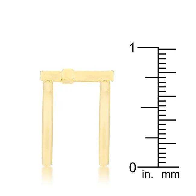 Francis 0.08ct CZ 14k Gold Contemporary Cross Ring - JGI - Flyclothing LLC