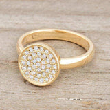 Krystal 0.2ct CZ 14k Gold Pave Circle Ring - JGI - Flyclothing LLC