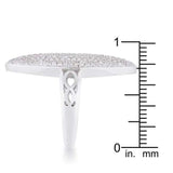 Bella 2.3ct CZ Rhodium Contemporary Cocktail Ring - JGI - Flyclothing LLC