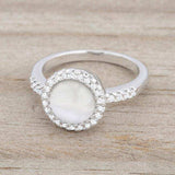 Patricia 0.3ct CZ White Cats Eye Rhodium Classic Ring - JGI - Flyclothing LLC