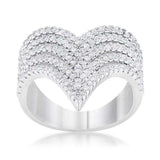 Vera 1.42ct CZ Rhodium Vintage Inspired Cocktail Ring - JGI - Flyclothing LLC
