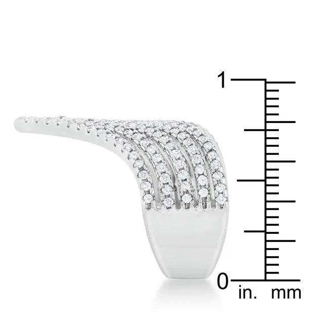 Vera 1.42ct CZ Rhodium Vintage Inspired Cocktail Ring - JGI - Flyclothing LLC