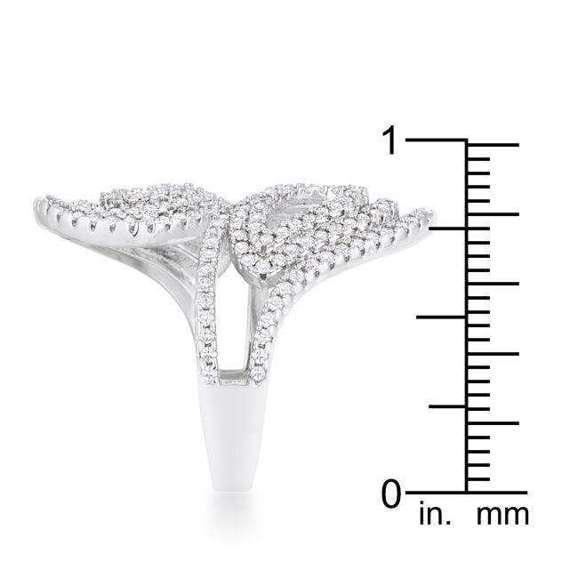 Serina 1ct CZ Rhodium Pave Circle Ring - JGI - Flyclothing LLC