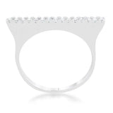 Karolina 0.2ct CZ Rhodium Contemporary Simple Ring - JGI - Flyclothing LLC