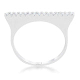 Karolina 0.2ct CZ Rhodium Contemporary Simple Ring - JGI - Flyclothing LLC