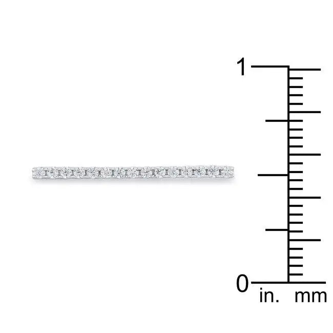 Karolina 0.2ct CZ Rhodium Contemporary Simple Ring - JGI - Flyclothing LLC
