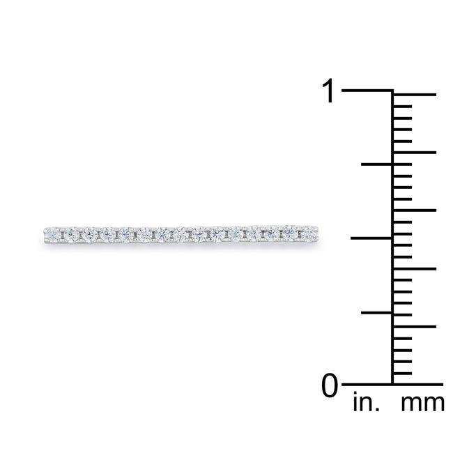 Karolina 0.2ct CZ Rhodium Contemporary Simple Ring - JGI - Flyclothing LLC
