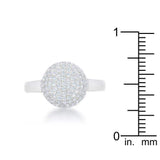 Brie 0.6ct CZ Rhodium Contemporary Sphere Ring - JGI - Flyclothing LLC