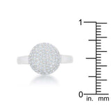 Brie 0.6ct CZ Rhodium Contemporary Sphere Ring - JGI - Flyclothing LLC