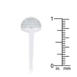 Brie 0.6ct CZ Rhodium Contemporary Sphere Ring - JGI - Flyclothing LLC