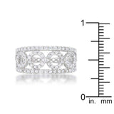 Rina 0.5ct CZ Rhodium Contemporary Band Ring - JGI - Flyclothing LLC