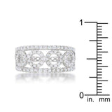 Rina 0.5ct CZ Rhodium Contemporary Band Ring - JGI - Flyclothing LLC