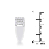 Rey 0.5ct CZ Rhodium Contemporary Band Ring - JGI - Flyclothing LLC