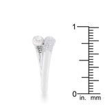 Perry 0.62ct CZ Rhodium Contemporary Wrap Ring - JGI - Flyclothing LLC