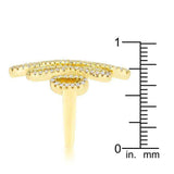 Natasha 0.94ct CZ 14k Gold Contemporary Cocktail Ring - JGI - Flyclothing LLC