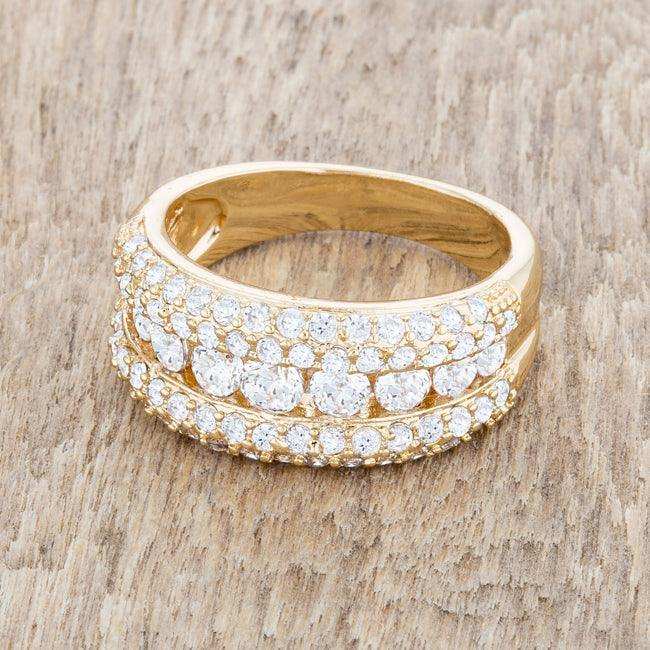 Luna 1.1ct CZ 14k Gold Classic Band Ring - JGI - Flyclothing LLC
