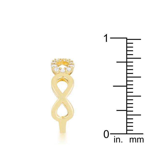 Mina 0.35ct CZ 14k Gold Infinity Ring - JGI - Flyclothing LLC