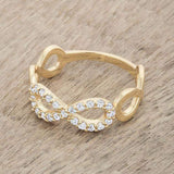 Mina 0.35ct CZ 14k Gold Infinity Ring - JGI - Flyclothing LLC