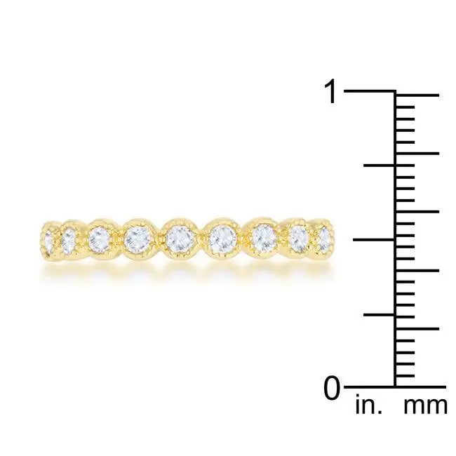 Bea 0.27ct CZ 14k Gold Delicate Band - JGI - Flyclothing LLC