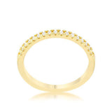 Rina 0.11ct CZ 14k Gold Delicate Band Ring - JGI - Flyclothing LLC