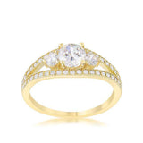 Genna 1.1ct CZ 14k Gold Delicate Classic Ring - JGI - Flyclothing LLC