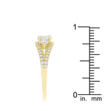 Genna 1.1ct CZ 14k Gold Delicate Classic Ring - JGI - Flyclothing LLC
