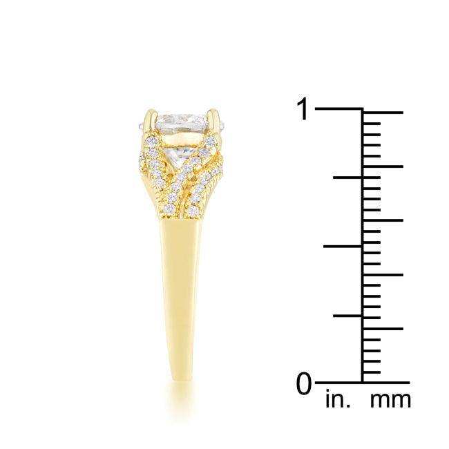 Irine 2.3ct CZ 14k Gold Classic Ring - JGI - Flyclothing LLC
