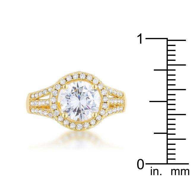 Marylin 2.5ct CZ 14k Gold Classic Ring - JGI - Flyclothing LLC
