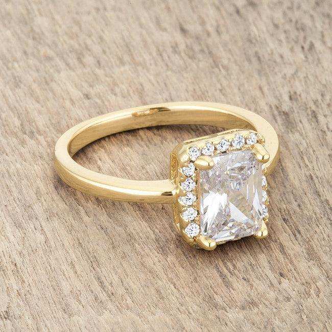 Mariane 2ct CZ 14k Gold Classic Ring - JGI - Flyclothing LLC