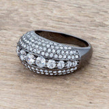 Krista 1.5ct CZ Hematite Contemporary Cocktail Ring - JGI - Flyclothing LLC