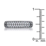 Jana 1.29ct CZ Hematite Contemporary Square Band Ring - JGI - Flyclothing LLC