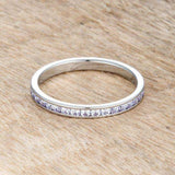 Teresa 0.5ct Light Lavender CZ Stainless Steel Eternity Band - JGI - Flyclothing LLC
