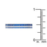 Teresa 0.5ct Sapphire CZ Stainless Steel Eternity Band - JGI - Flyclothing LLC