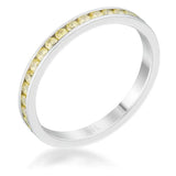 Teresa 0.5ct Jonquil CZ Stainless Steel Eternity Band - JGI - Flyclothing LLC