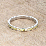 Teresa 0.5ct Jonquil CZ Stainless Steel Eternity Band - JGI - Flyclothing LLC