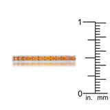 Teresa 0.5ct Orange CZ Stainless Steel Eternity Band - JGI - Flyclothing LLC