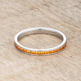 Teresa 0.5ct Orange CZ Stainless Steel Eternity Band - JGI - Flyclothing LLC