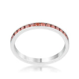 Teresa 0.5ct Dark Champagne CZ Stainless Steel Eternity Band - JGI - Flyclothing LLC