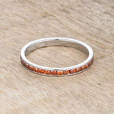 Teresa 0.5ct Dark Champagne CZ Stainless Steel Eternity Band - JGI - Flyclothing LLC