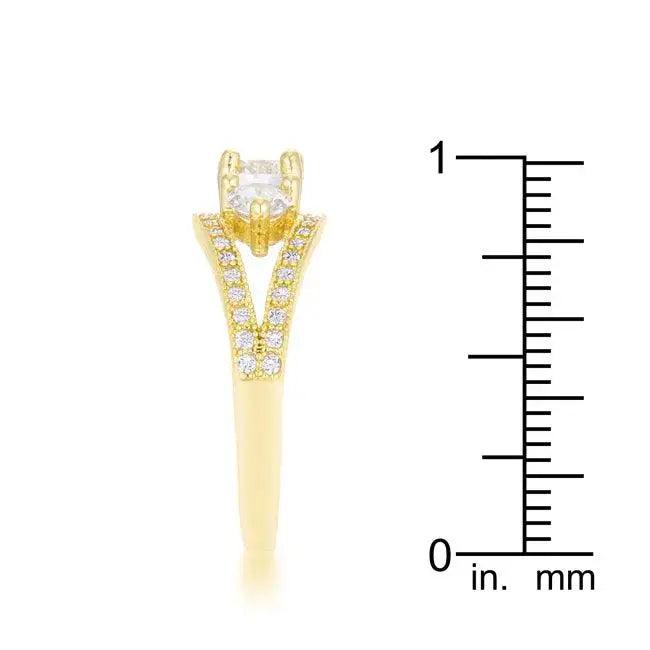 Geneviere 1.45ct CZ 14k Gold Classic Ring - JGI - Flyclothing LLC