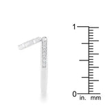 Snowflake 0.35ct CZ Rhodium Simple Holiday Charm Band Ring - JGI - Flyclothing LLC