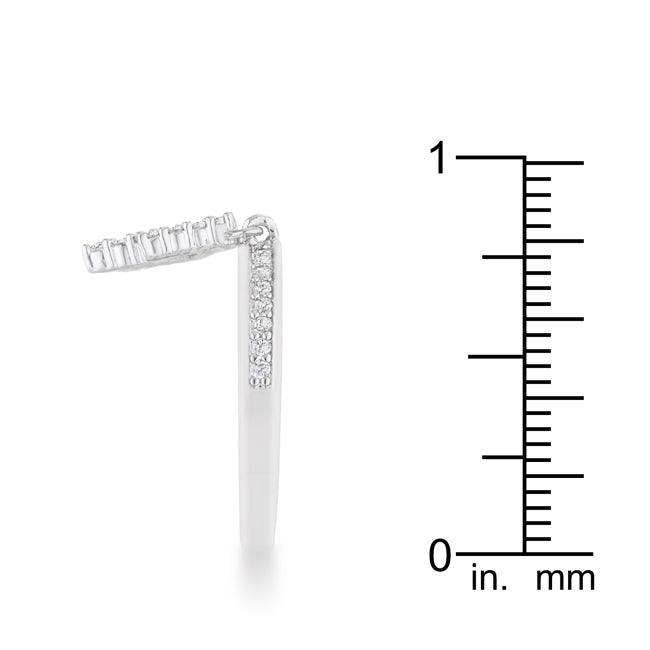 Christmas Tree 0.3ct CZ Rhodium Holiday Charm Ring - JGI - Flyclothing LLC