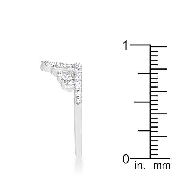 Madeline 0.2ct Rhodium Simple Crown Ring - JGI - Flyclothing LLC