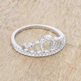 Madeline 0.2ct Rhodium Simple Crown Ring - JGI - Flyclothing LLC